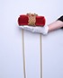 Christian Louboutin Sweet Charity Spiked Mini Crossbody Velvet/Pony Hair G, top view